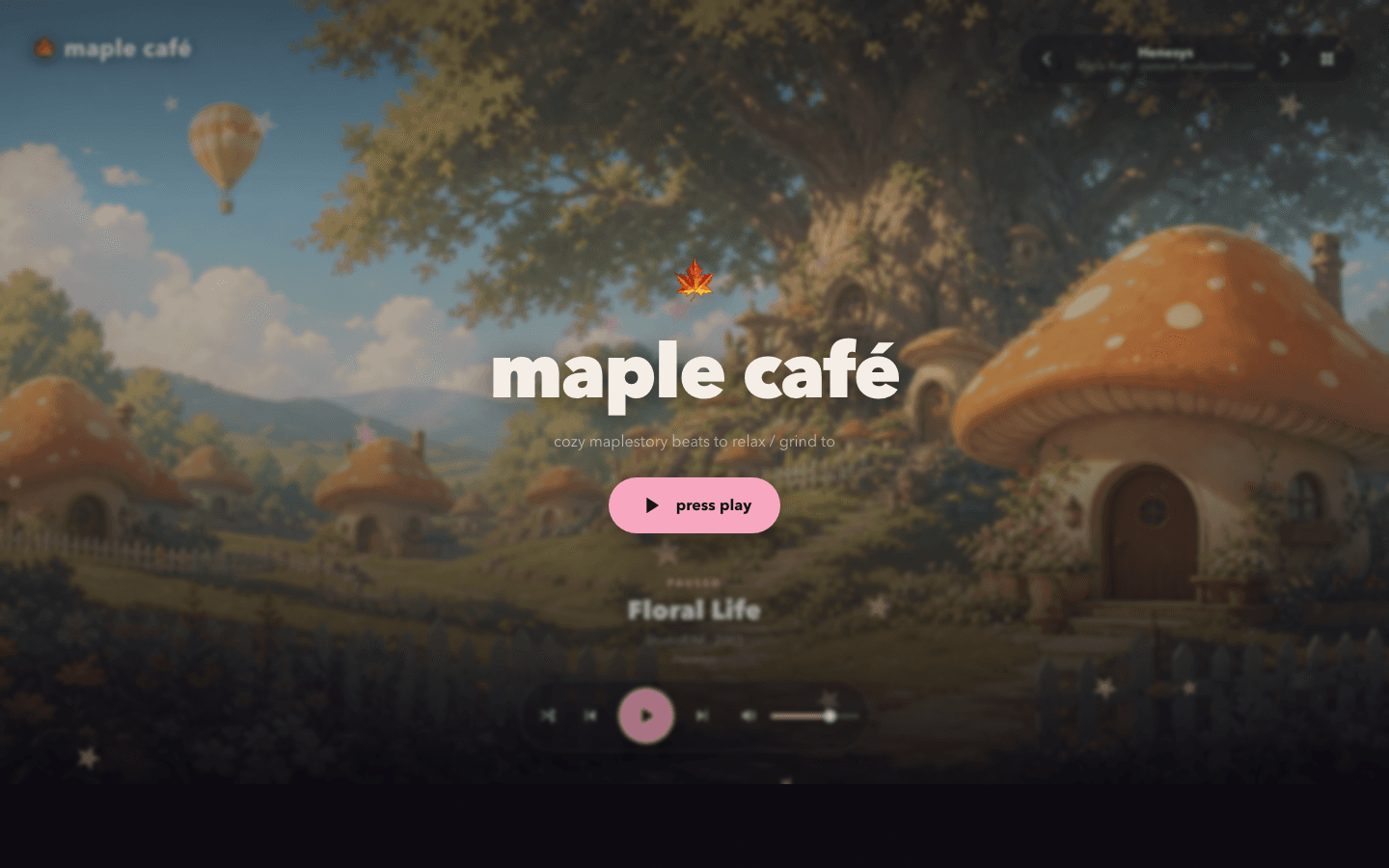 Maple Café screenshot